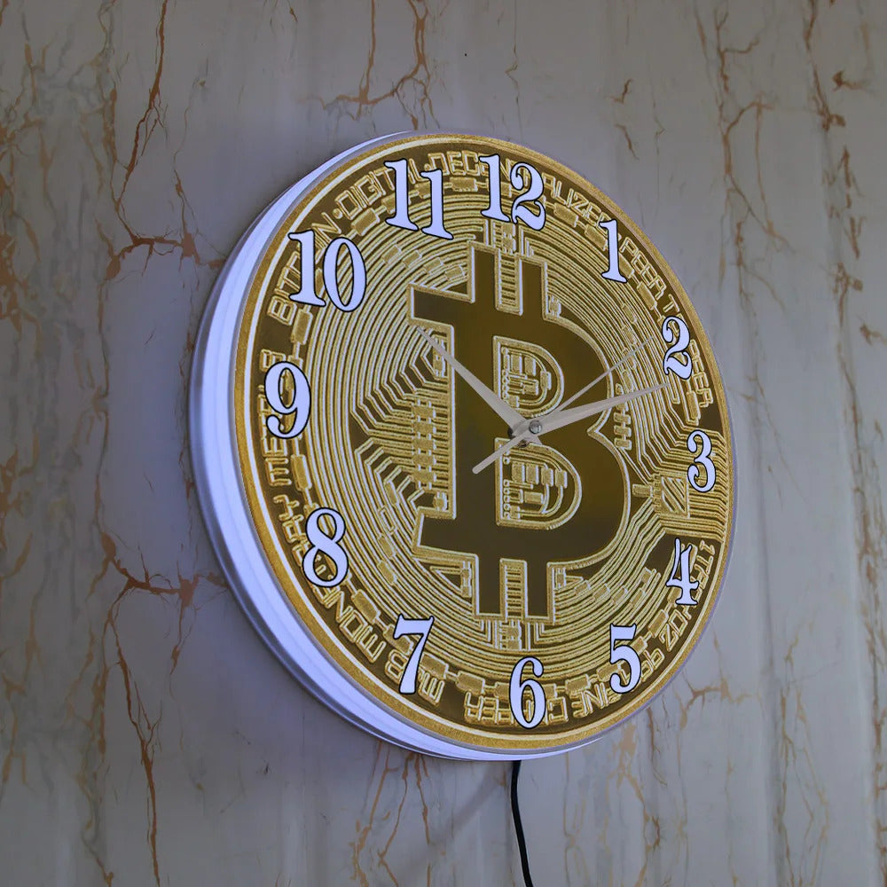 bitcoin-wall-clock-hanging