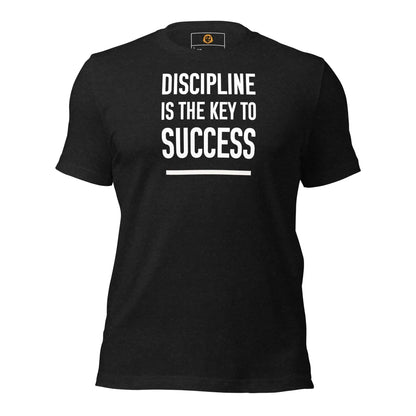 motivational-quote-t-shirt-discipline-key-to-success-front