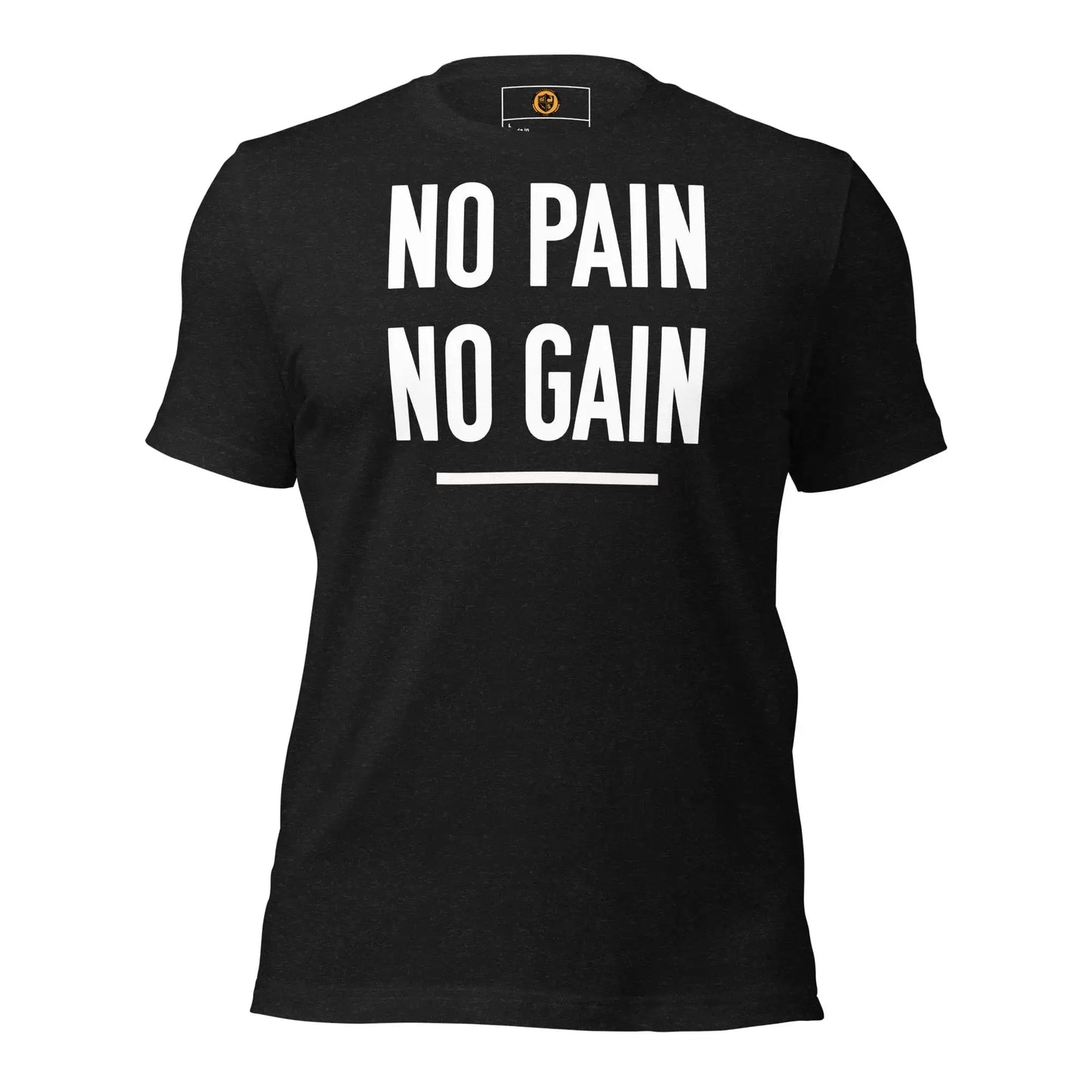 motivational-quote-t-shirt-no-pain-no-gain-front