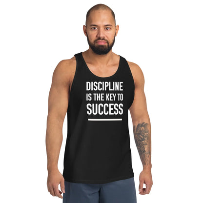 motivational-quote-tank-top-discipline-key-to-success-model