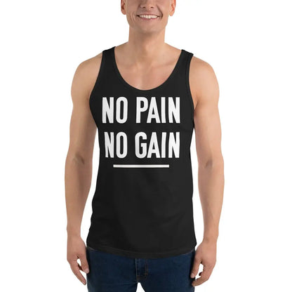 motivational-quote-tank-top-no-pain-no-gain-front