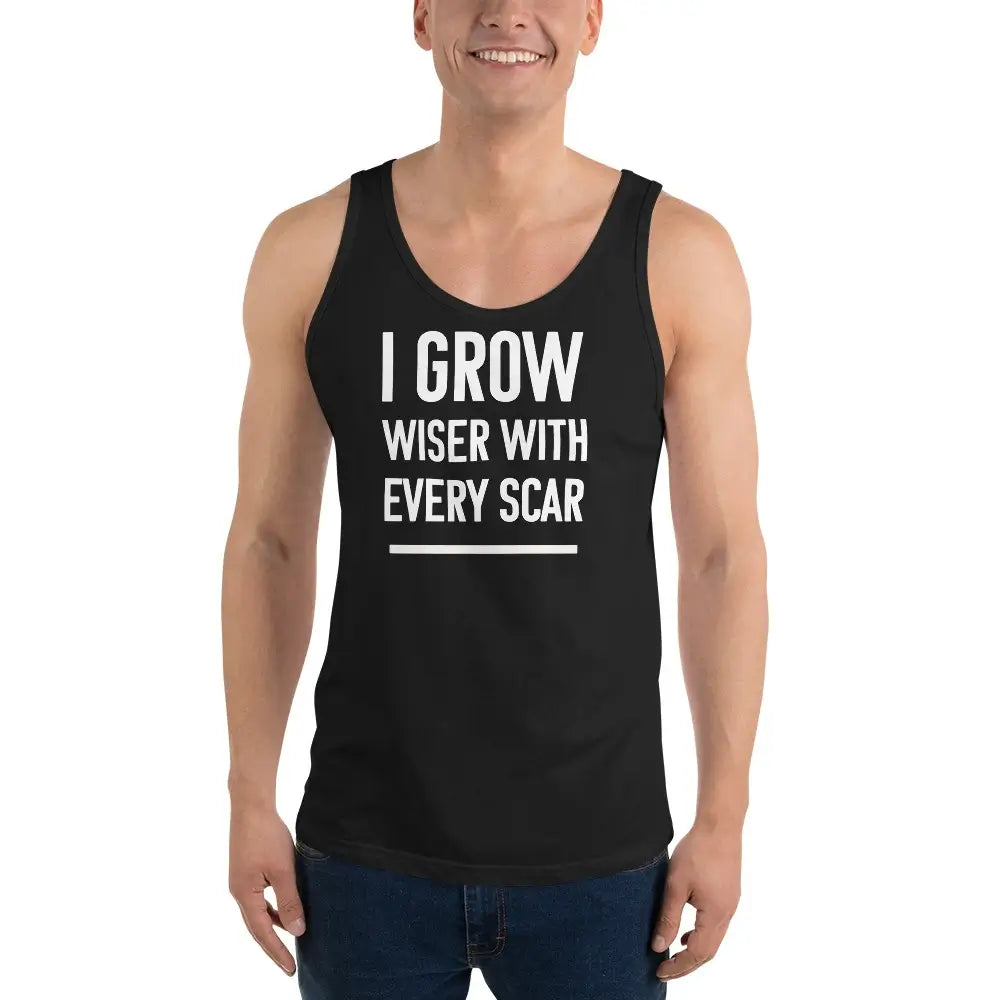 motivational-quote-tank-top-wiser-with-every-scar-front