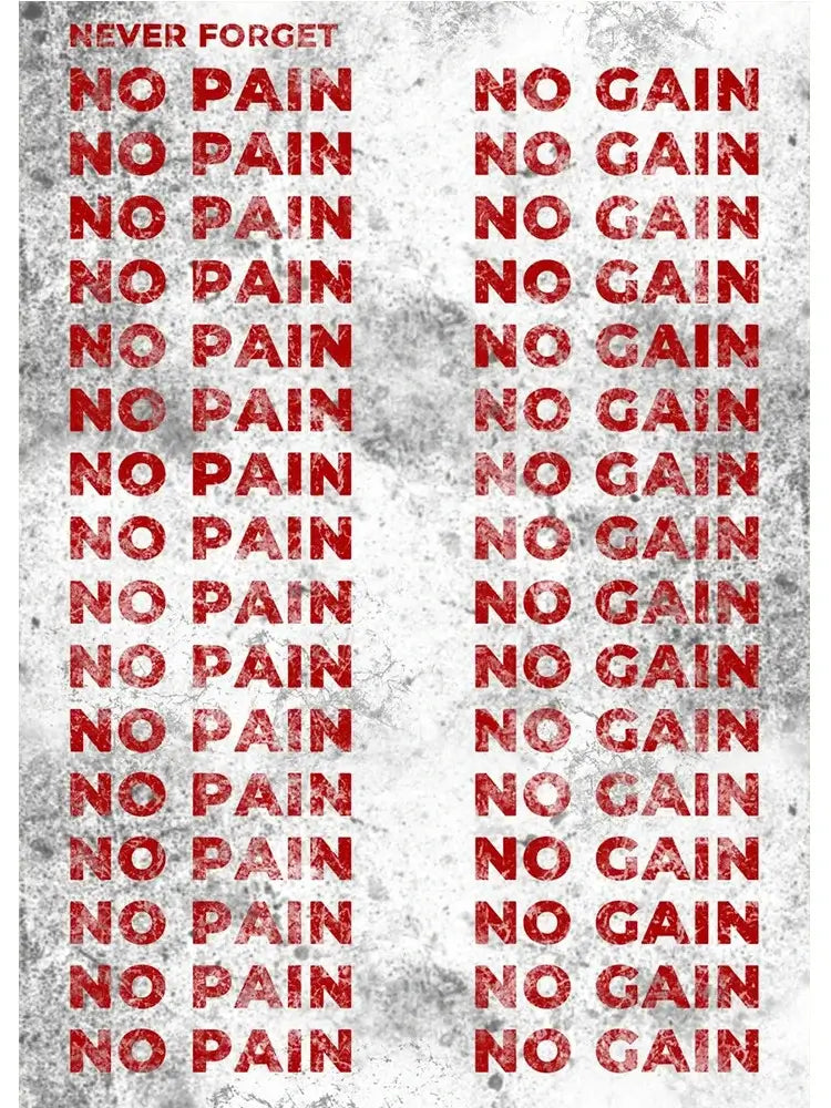 motivational-quote-wall-art-no-pain-no-gain